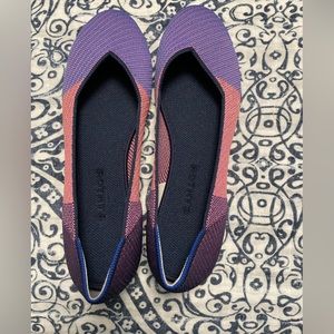 Rothy’s Metallic Lilac round toe flat